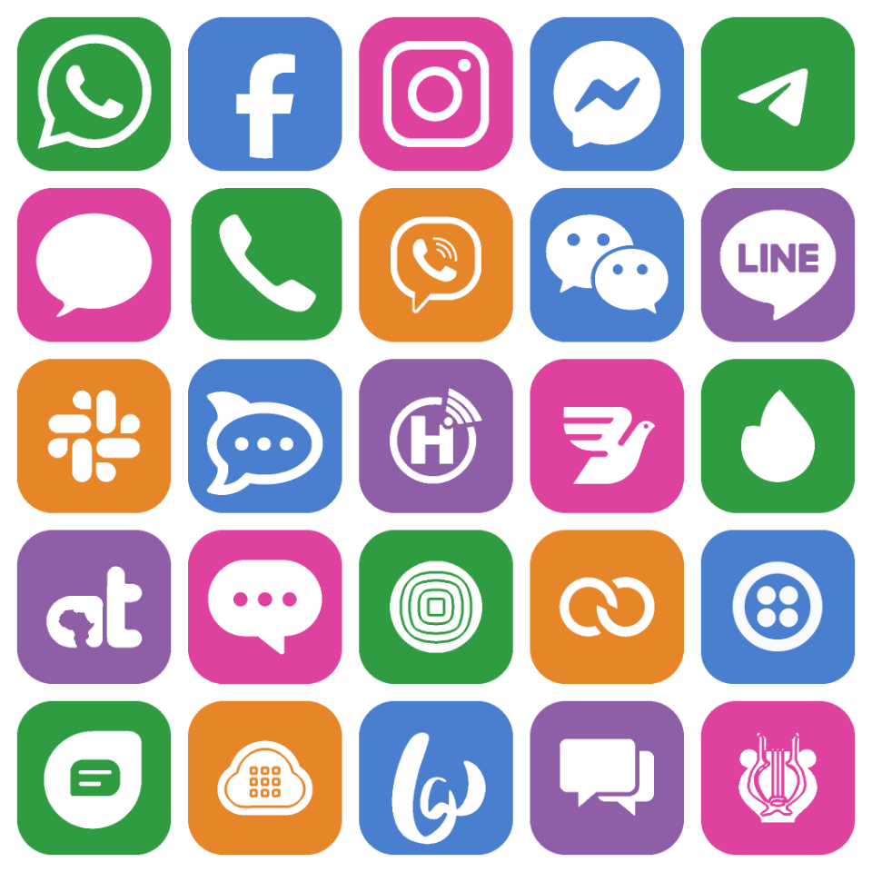 Messaging channels supported by TextIt