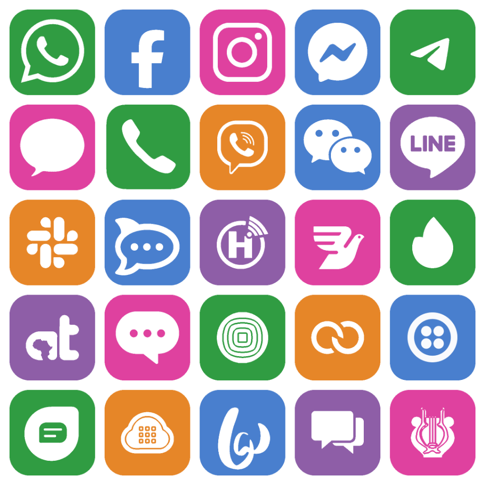 Messaging channels supported by TextIt