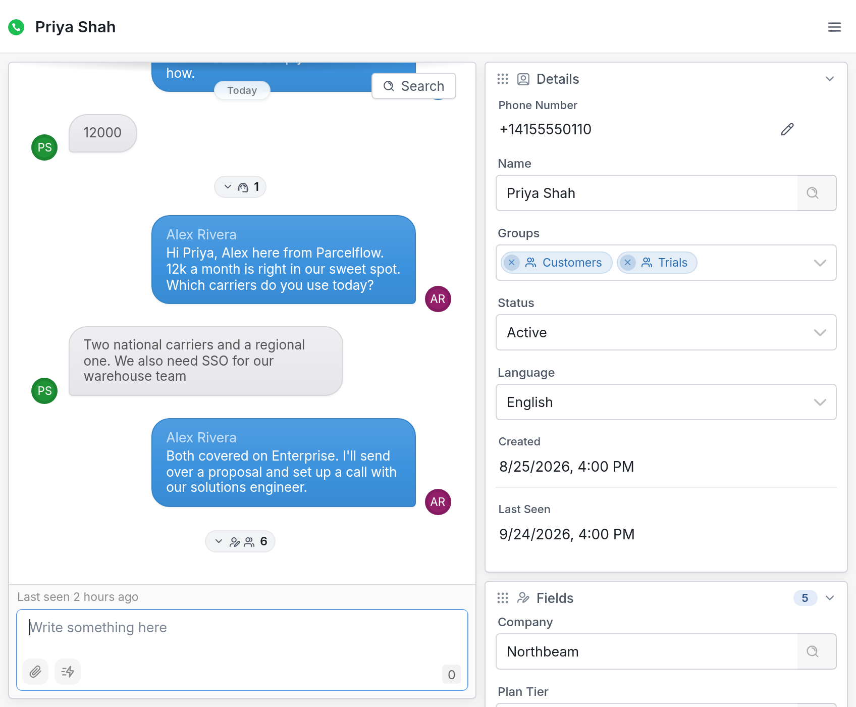A contact database built around your customers.