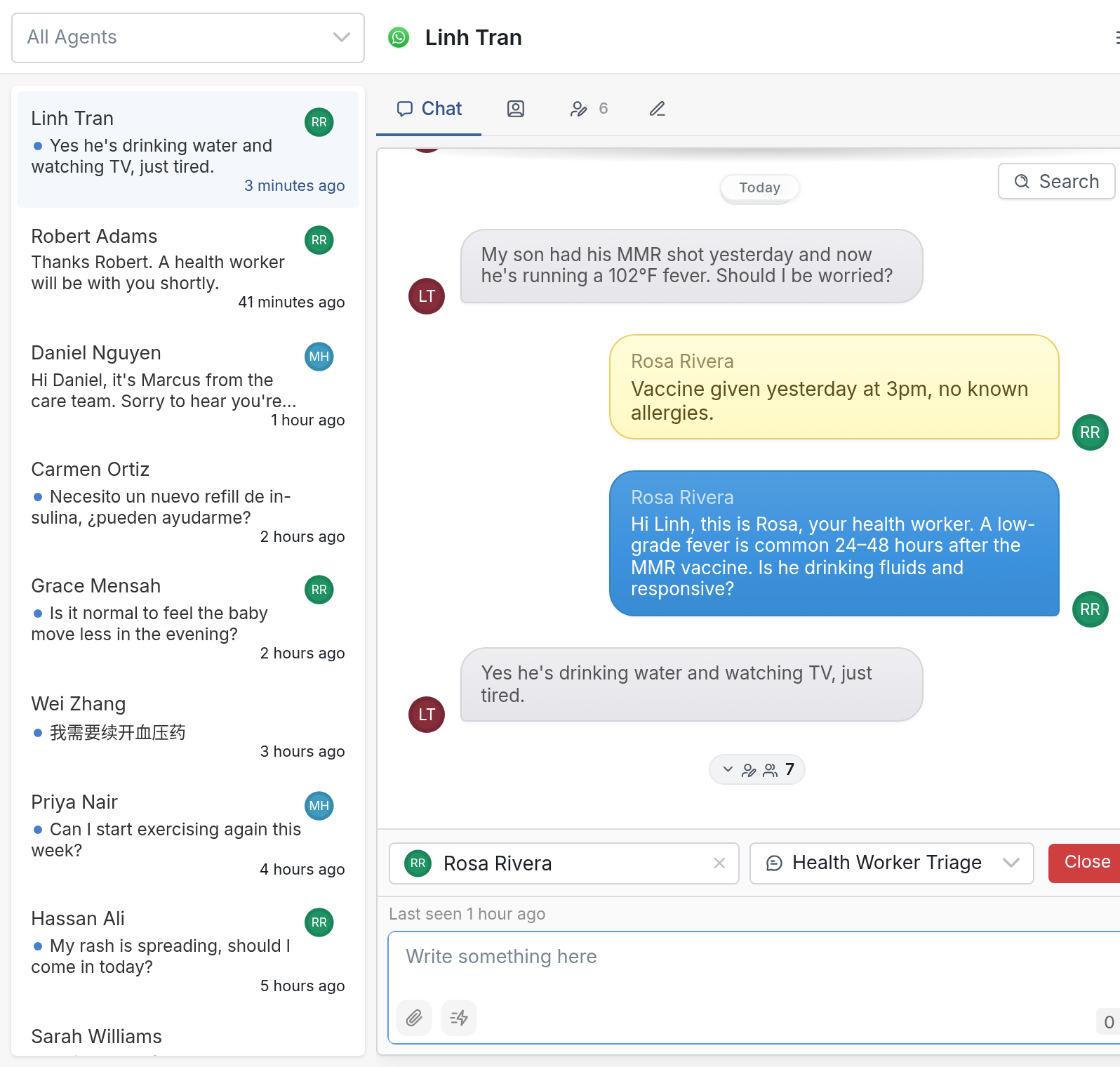 When a bot can't help, hand off to a health worker quickly.
